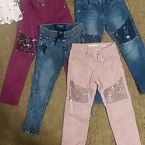 3 pairs of 4t Sonoma jeans. 1 pair of Arizona jean